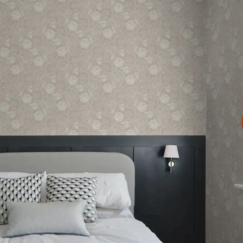 Farrow & Ball Handprinted Wallpaper | Peony | Taupe | 2302